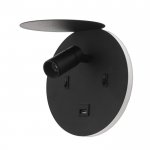 Бра 71021/1 LED 11Вт 3000К 4000К USB черный 17х16х16,5 см
