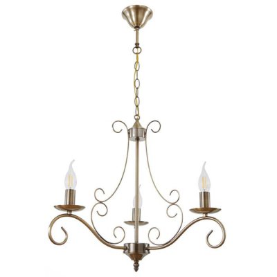 Люстра 73161/3 E14 40Вт бронза 56х56х46 см