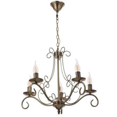 Люстра 73162/5 E14 40Вт бронза 56х56х46 см Люстра 73162/5 E14 40Вт бронза 56х56х46 см