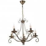 Люстра 73162/5 E14 40Вт бронза 56х56х46 см