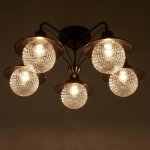 Люстра 73166/5 E27 40Вт бронза 65,5х65,5х29 см