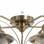 Люстра 73166/5 E27 40Вт бронза 65,5х65,5х29 см