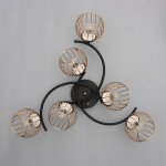 Люстра 73170/6 E27 40Вт черный-золото 60х60х26 см