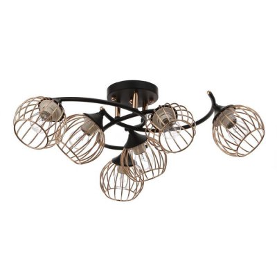 Люстра 73170/6 E27 40Вт черный-золото 60х60х26 см Люстра 73170/6 E27 40Вт черный-золото 60х60х26 см