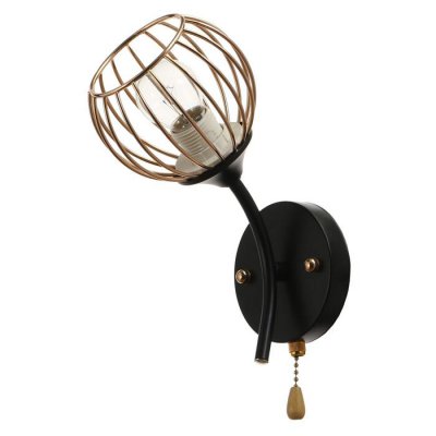 Бра 73171/1 E27 40Вт черный-золото 18х14х22 см