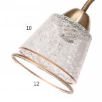 Люстра 73175/3 E27 40Вт бронза 57х57х28 см