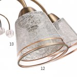 Люстра 73177/8 E27 40Вт бронза 69х69х26 см