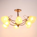 Люстра 73180/8 E27 40Вт золото 77х77х40,5 см