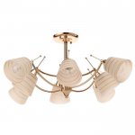 Люстра 73180/8 E27 40Вт золото 77х77х40,5 см