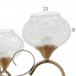 Люстра 73182/5 E27 40Вт бронза 58х58х40 см