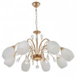 Люстра 73196/8 E27 40Вт золото 80х80х42 см