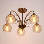 Люстра 73198/5 E27 40Вт бронза 61х61х29,5 см