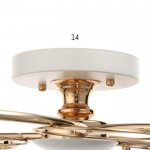 Люстра 73102/6 E27 40Вт белый-золото 59,5х59,5х23 см