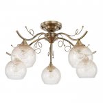 Люстра 73106/5 E27 40Вт бронза 60х60х30 см