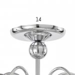 Люстра 73108/5 E27 40Вт хром-прозрачный 53,5х53,5х27 см