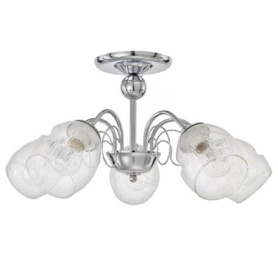 Люстра 73108/5 E27 40Вт хром-прозрачный 53,5х53,5х27 см