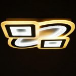 Светильник с ПДУ 60616/1 LED 180Вт белый-серый 50х50х5,5 см