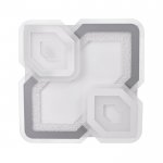 Светильник с ПДУ 60617/1 LED 180Вт белый-серый 50х50х5,5 см