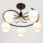 Люстра 86502/5 E27 40Вт черный-золото 70,5х70,5х39 см