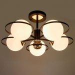 Люстра 86503/5 E27 40Вт черный-золото 64х64х30 см