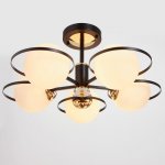 Люстра 86503/5 E27 40Вт черный-золото 64х64х30 см