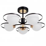 Люстра 86503/5 E27 40Вт черный-золото 64х64х30 см