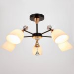 Люстра 86505/5 E27 40Вт черный-золото 70х70х53 см