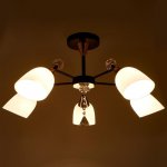 Люстра 86505/5 E27 40Вт черный-золото 70х70х53 см