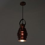 Светильник 88501/1 E27 40Вт красная медь-черный 14х14х34-134 см