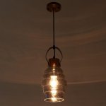 Светильник 88502/1 E27 40Вт черный-золотая медь 14х14х34-134 см