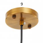 Светильник 88502/1 E27 40Вт черный-золотая медь 14х14х34-134 см