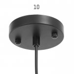 Светильник 88503/1 E27 40Вт красная медь-черный 22,5х22,5х27-127 см