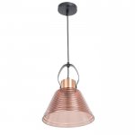 Светильник 88503/1 E27 40Вт красная медь-черный 22,5х22,5х27-127 см