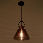 Светильник 88503/1 E27 40Вт красная медь-черный 22,5х22,5х27-127 см