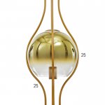 Светильник 88509/1 E27 40Вт золото 26х26х70-170 см