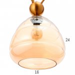 Светильник 88510/1 E27 40Вт золото 25х25х75-175 см