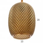 Светильник 88511/1 E27 40Вт золото 15х15х34-134 см