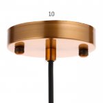 Светильник 88516/1 E27 40Вт бронза 20х20х33-133 см