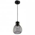 Светильник 34520/1 E27 40Вт черный 14х14х28-128 см