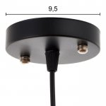 Светильник 34520/1 E27 40Вт черный 14х14х28-128 см