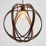 Светильник 34521/1 E27 40Вт черный 36х36х36-136 см