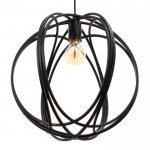 Светильник 34521/1 E27 40Вт черный 36х36х36-136 см