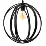 Светильник 34521/1 E27 40Вт черный 36х36х36-136 см