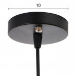 Светильник 34521/1 E27 40Вт черный 36х36х36-136 см