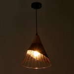 Светильник 34523/1 E27 40Вт черный-розовое золото 25х25х27-127 см