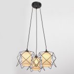 Светильник 34526/3 E27 40Вт черный 50х50х21-121 см