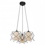 Светильник 34526/3 E27 40Вт черный 50х50х21-121 см