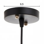 Светильник 34527/1 E27 40Вт черный 35х14х35-135 см