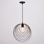 Светильник 34527/1 E27 40Вт черный 35х14х35-135 см