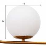 Светильник 34528/3 E27 40Вт золото 80х15х25-125 см